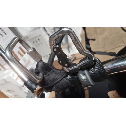 Maillon rapide carré 10 mm en inox et 6 T max