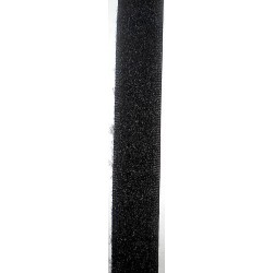 Velcro noir 2 cm de large (partie avec les boucles)