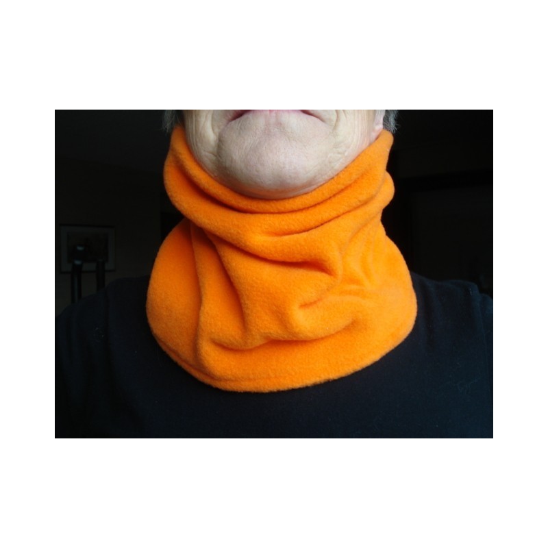 Chauffe cou ou cache cou en polaire pour cou fin