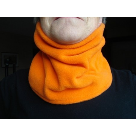 Chauffe cou ou cache cou en polaire pour cou fin