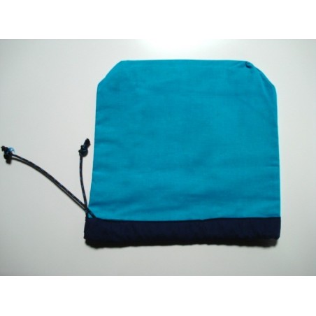 Pochette de rangement turquoise