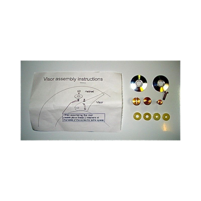 Jeu de vis pour visière d'un casque de paramoteur TZ