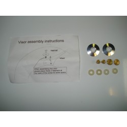 Jeu de vis pour visière d'un casque de paramoteur TZ