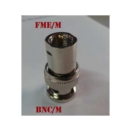 Adaptateur radio FME-Mâle/ BNC-Mâle nouvelle connectique