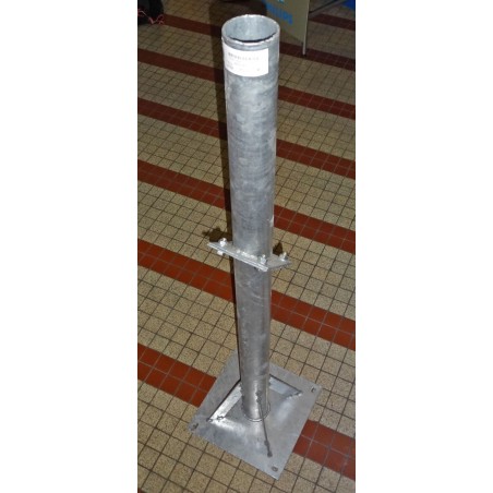 Support sol mât 1 M 20 Diamêtre 75 mm galvanisé