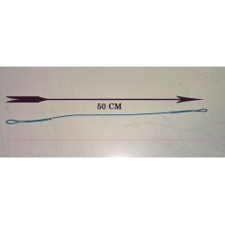 Suspente rouge 2.5 X 500 mm cousues au deux extrémités