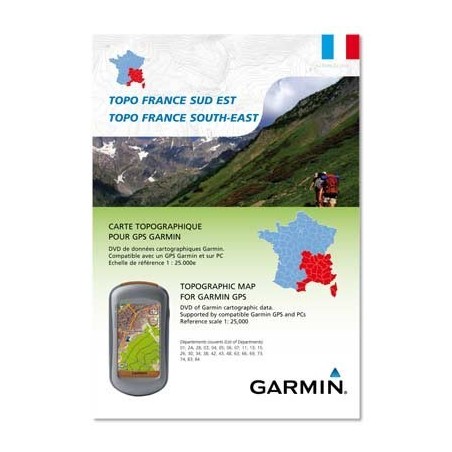 Garmin Carte de randonnée Topo France Sud Est Cartes GPS