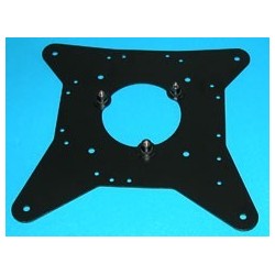 Plaque de support lanceur rivetée