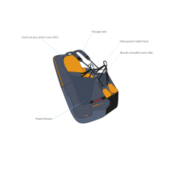 SKYWALK Breeze 2 Sellette (COMPLÈTE) légère et modulable