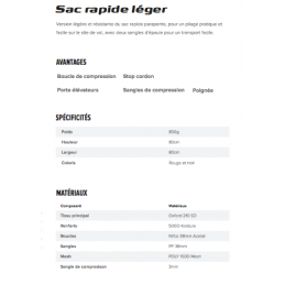 Sac rapide léger GIN parapente ou paramoteur